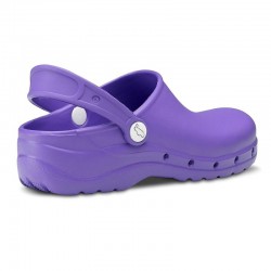 Zuecos Mujer Feliz Caminar Flotantes Morado