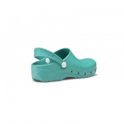 Zuecos Mujer Feliz Caminar Flotantes Verde