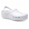 Zuecos Mujer Feliz Caminar Asana Blanco