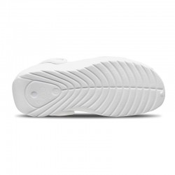 Zuecos Mujer Feliz Caminar Asana Blanco