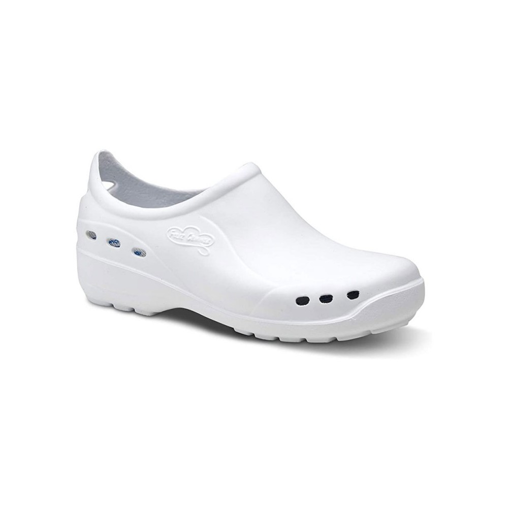 Zuecos Mujer Feliz Caminar Flotantes Shoes Blanco