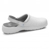 Zuecos Mujer Feliz Caminar Zeta Blanco
