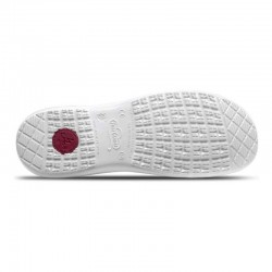 Zuecos Mujer Feliz Caminar Zeta Blanco
