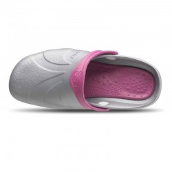 Zuecos Mujer Feliz Caminar Asana Plata