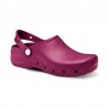 Zuecos Mujer Feliz Caminar Flotantes Burdeos