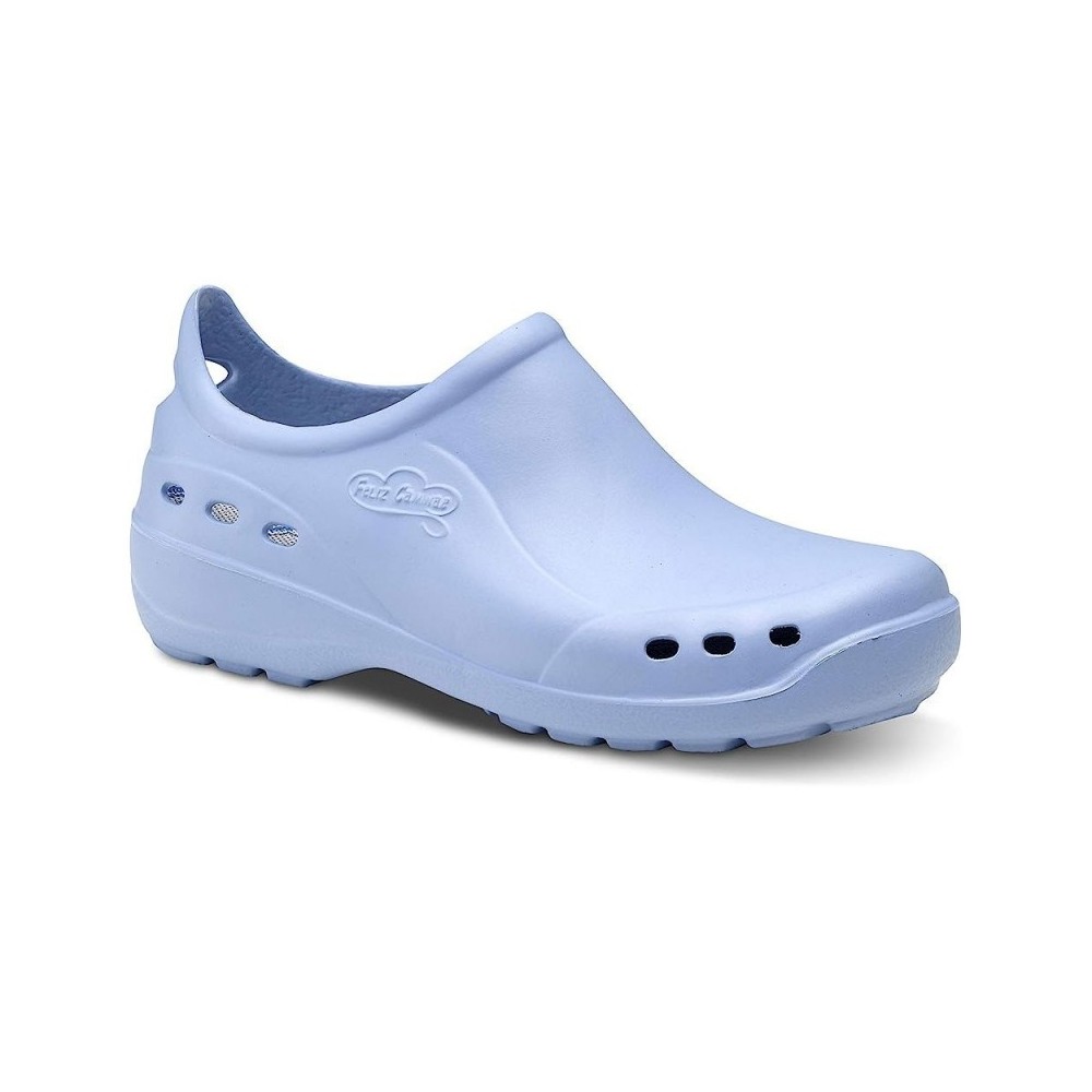 Zuecos Mujer Feliz Caminar Flotantes Shoes Celeste