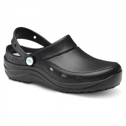 Zuecos Mujer Feliz Caminar Sirocos Negro