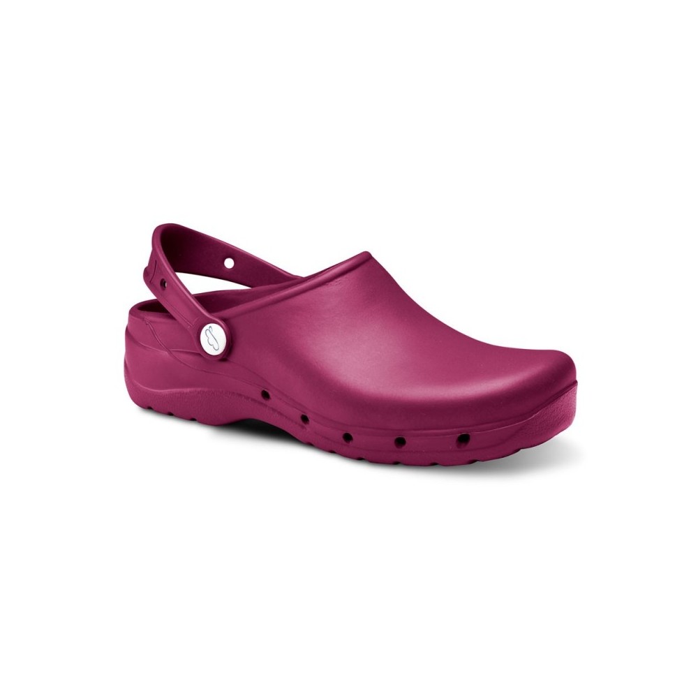 Zuecos Hombre Feliz Caminar Flotantes Burdeos