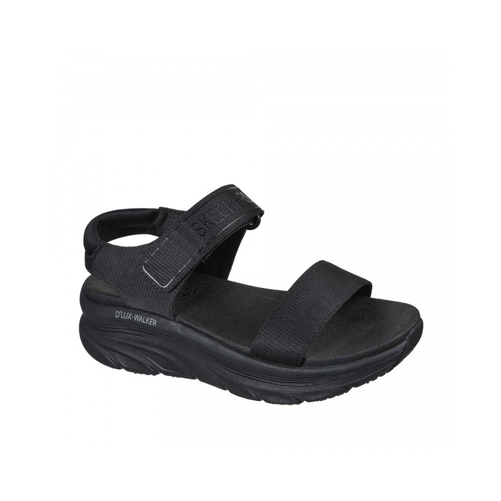 Sandalias Planas Mujer Skechers 119226 Negro