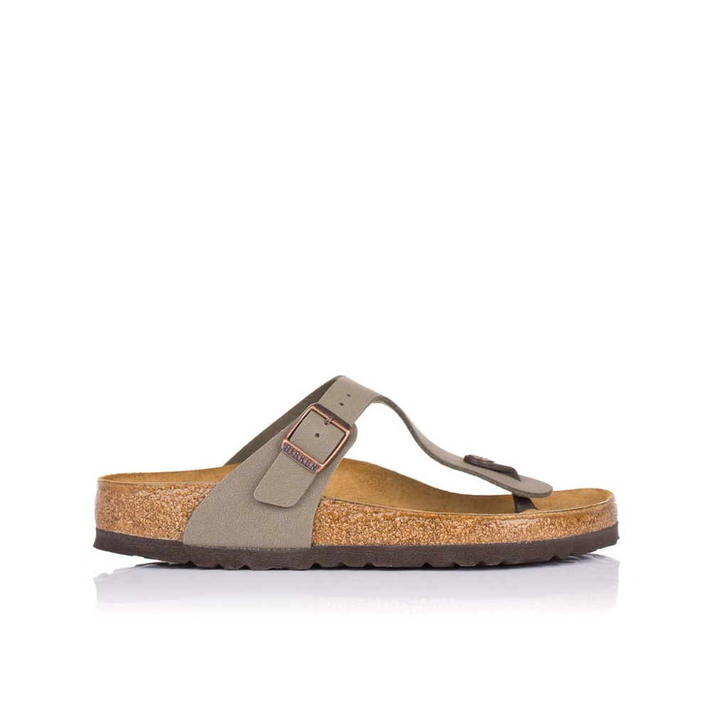 Sandalias Planas Mujer Birkenstock Gizeh Gris