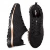 Sneakers Mujer Skechers Graceful-Get Conected Negro-Oro