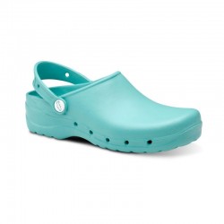 Zuecos Mujer Feliz Caminar Flotantes Turquesa