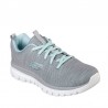 Sneakers Mujer Skechers Graceful-Twisted Fortune Gris-Gris