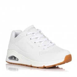 Sneakers Mujer Skechers Uno - Stand On Air Blanco-Blanco