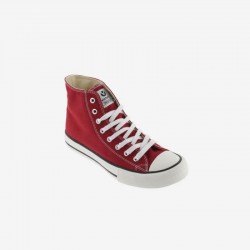 Zapatillas Lona Mujer Victoria Tribu Botín Rojo