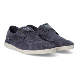 Zapatillas Lona Hombre Natural World 303E Marino