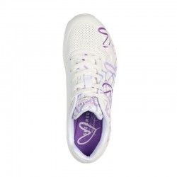 Sneakers Mujer Skechers Uno Spread The Love Blanco
