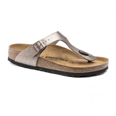 Sandalias Planas Mujer Birkenstock Gizeh Bronce