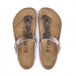 Sandalias Planas Mujer Birkenstock Gizeh Bronce