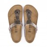 Sandalias Planas Mujer Birkenstock Gizeh Bronce