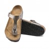 Sandalias Planas Mujer Birkenstock Gizeh Bronce