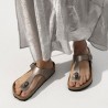 Sandalias Planas Mujer Birkenstock Gizeh Bronce