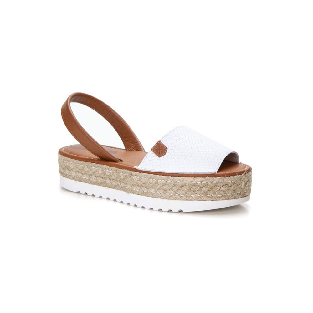 Sandalias Planas Mujer Popa Saona Blanco