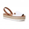 Sandalias Planas Mujer Popa Saona Blanco