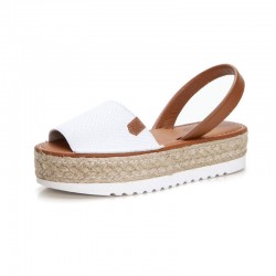 Sandalias Planas Mujer Popa Saona Blanco