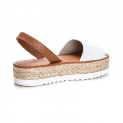 Sandalias Planas Mujer Popa Saona Blanco