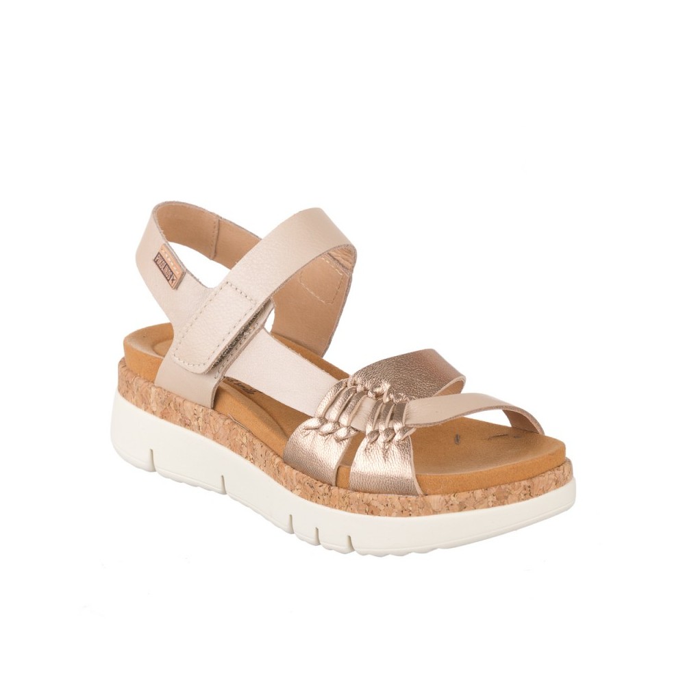 Sandalias Planas Mujer Pikolinos W4N-0968 Oro
