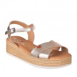 Sandalias de Tacón Mujer Oh My Sandals 5466 Oro