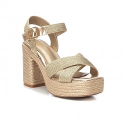 Sandalias de Tacón Mujer XTI 142741 Oro