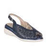 Sandalias Planas Mujer Pitillos 5593 Marino