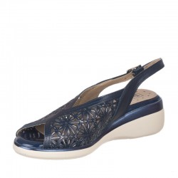 Sandalias Planas Mujer Pitillos 5593 Marino