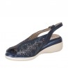 Sandalias Planas Mujer Pitillos 5593 Marino