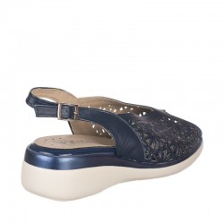 Sandalias Planas Mujer Pitillos 5593 Marino