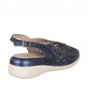 Sandalias Planas Mujer Pitillos 5593 Marino