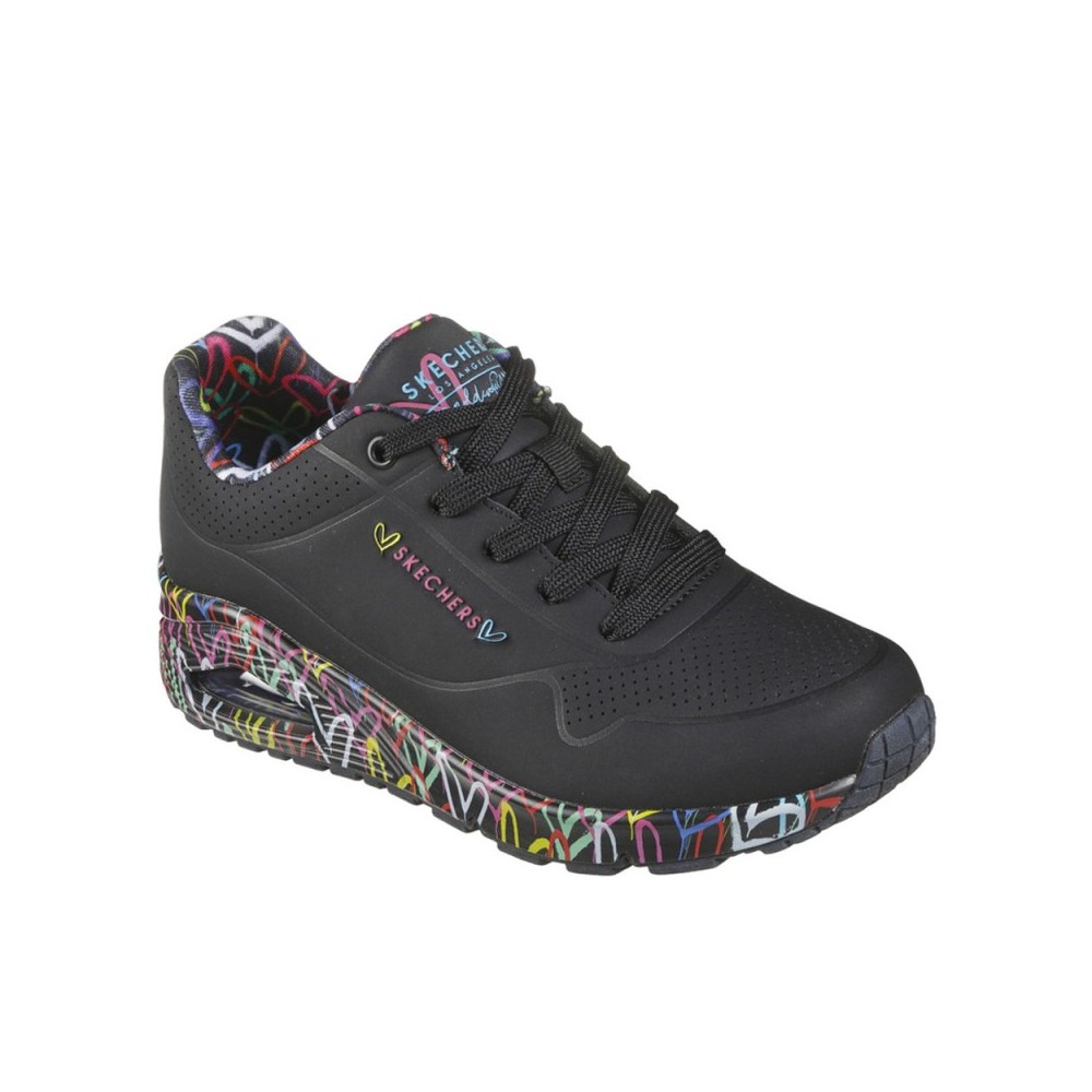 Sneakers Mujer Skechers Loving Love Negro-Negro