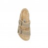 Sandalias Planas Mujer Birkenstock Arizona Shearlg Taupe