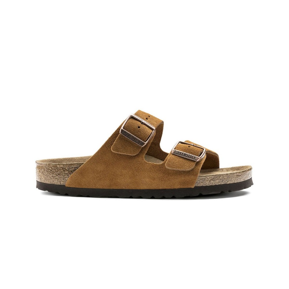 Sandalias Hombre Birkenstock Arizona Sfb Cuero