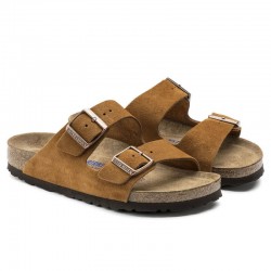 Sandalias Hombre Birkenstock Arizona Sfb Cuero