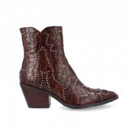 Botines de Tacón Mujer Noa Harmon Miranda Cuero