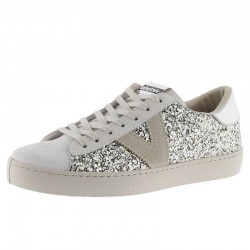 Sneakers Mujer Victoria Berlín Glitter Plata
