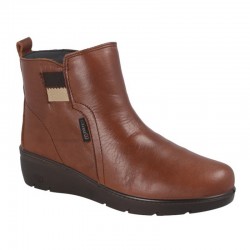 Botines Planos Mujer Laura Azaña 26811 Cuero