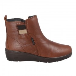 Botines Planos Mujer Laura Azaña 26811 Cuero