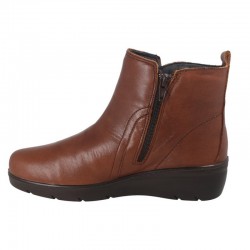 Botines Planos Mujer Laura Azaña 26811 Cuero