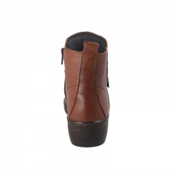 Botines Planos Mujer Laura Azaña 26811 Cuero