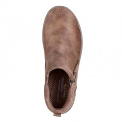 Botines Planos Mujer Skechers Fall In Bloom Taupe