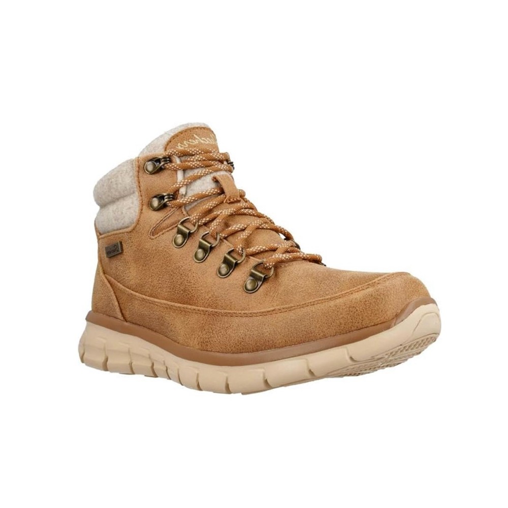 Botines Planos Mujer Skechers Synergy Cuero